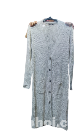 Winter woman sweater cable cardigan